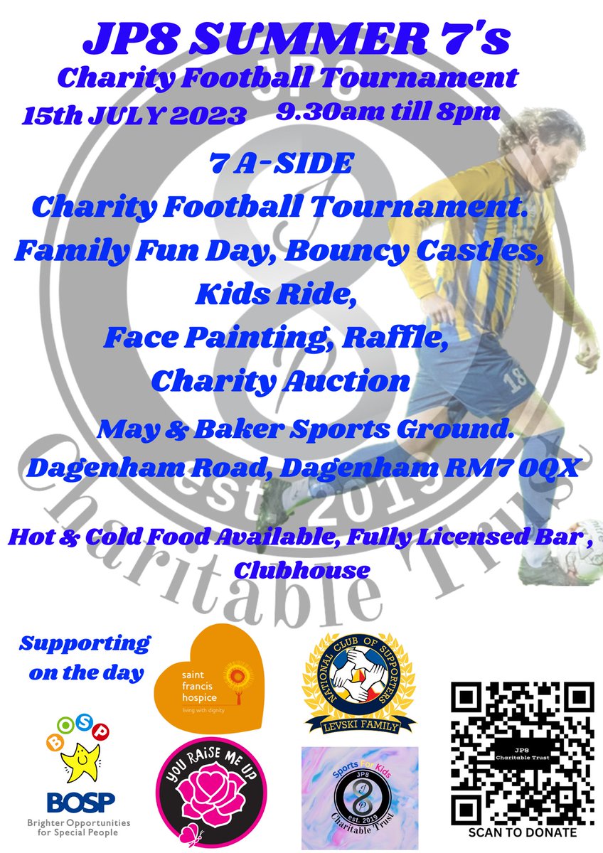 Jp8Jacko's tweet photo. 💙Come along bring the family enjoy the day❤️ @jp8_fc @MBSPORTSSOCIAL1 @Time1075_fm @RomfordRecorder @EssexCorinthian @EssexAllianceFL https://t.co/ADgOByQCUo