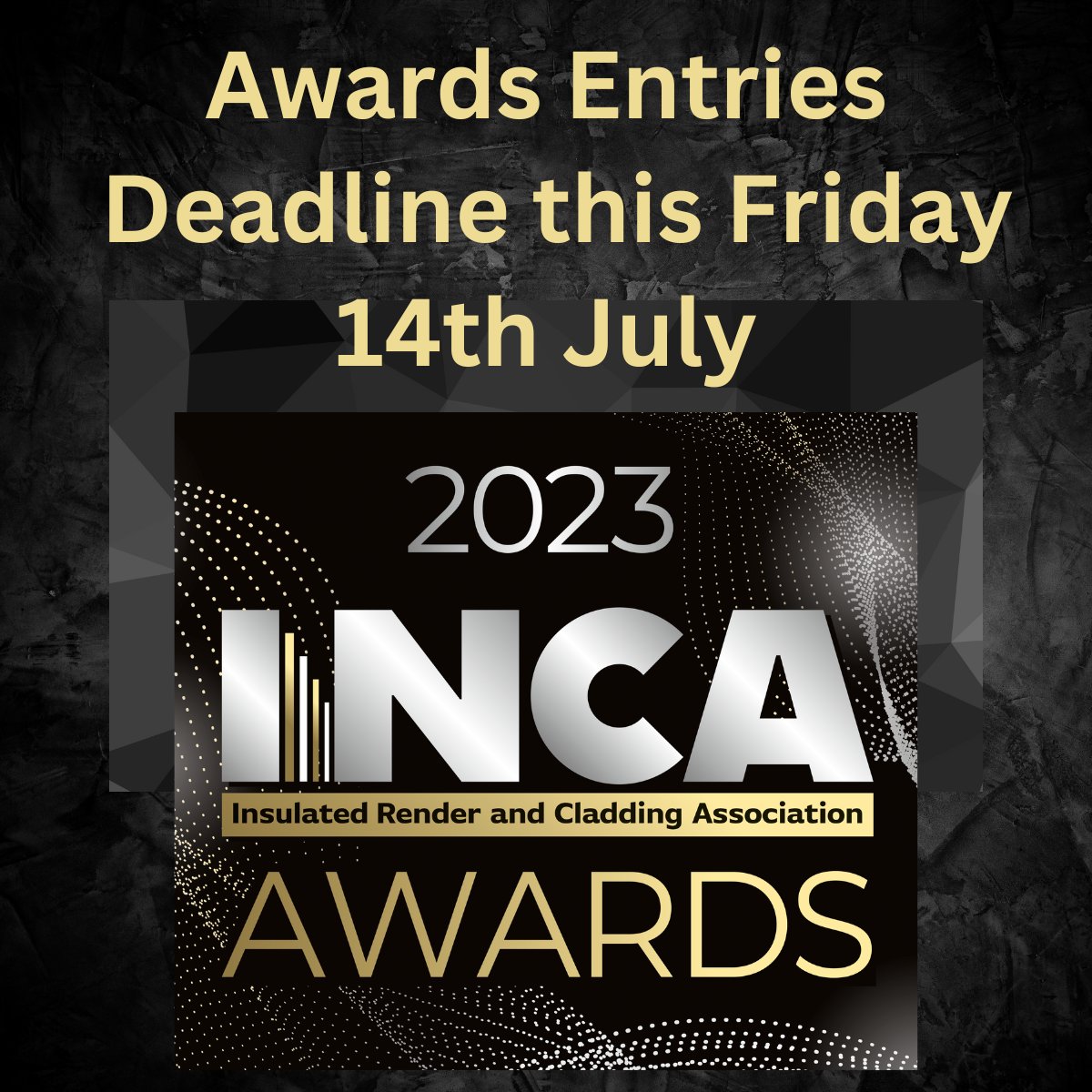 REMINDER!

THE DEADLINE FOR ALL ENTRIES IS THIS FRIDAY....🏆 

TO ENTER YOUR PROJECT(S) ▶ lnkd.in/gGsbfHXe

TO VOTE FOR NON-PROJECT AWARDS ▶lnkd.in/eEfgqQtP

#incaewiawards #externalwallinsulation #newbuild #refurbishment #retrofit #excellence