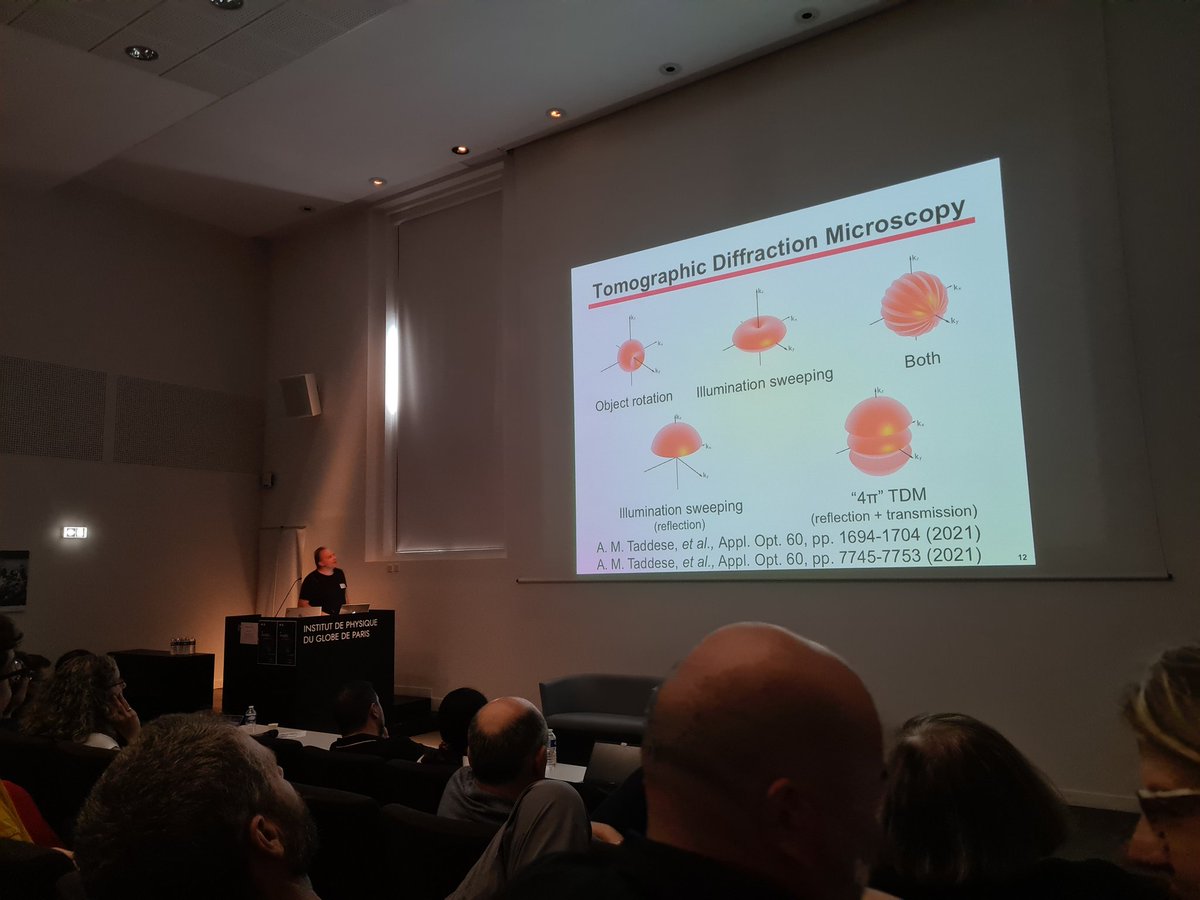 Début des #20ans du @GDR_ImaBio avec Olivier Haerberlé et la microtomographie diffractive