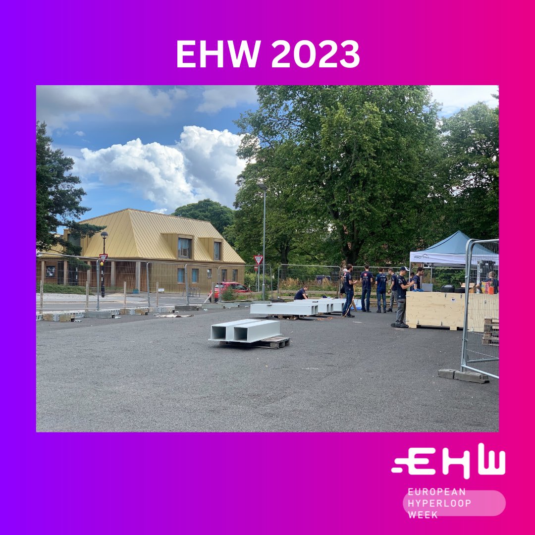 HyperloopWeek's tweet photo. The first teams have already started to set up their tracks and prepare their pod for the event 🤩
Just 7️⃣ days left! We are looking forward to seeing you in Edinburgh 👀
#europeanhyperloopweek #edinburgh #innovation https://t.co/XMAfuLrOO3