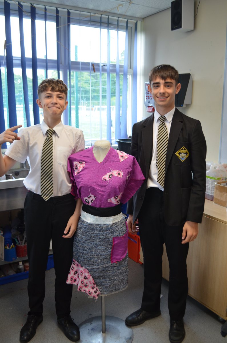 CastlefordDT's tweet photo. The amazing creation by Ryan and Ellis from trash
 to treasure #design #creation #fashion #casacademy #recycle #reuse https://t.co/Q9vUozse1o