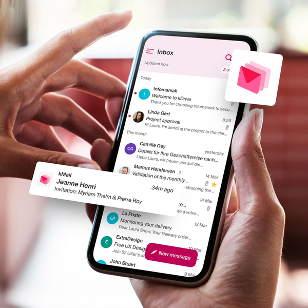 infomaniak's tweet photo. 🎉 Tout le monde peut à présent profiter de la première version de notre application ikMail !
Téléchargez-la et gérez vos adresses e-mails Infomaniak dans un environnement entièrement sécurisé. 🔒

App Store : https://t.co/ViprVhVBDM
Play Store : https://t.co/bsb4ZCeQvo https://t.co/AetccE9aGJ