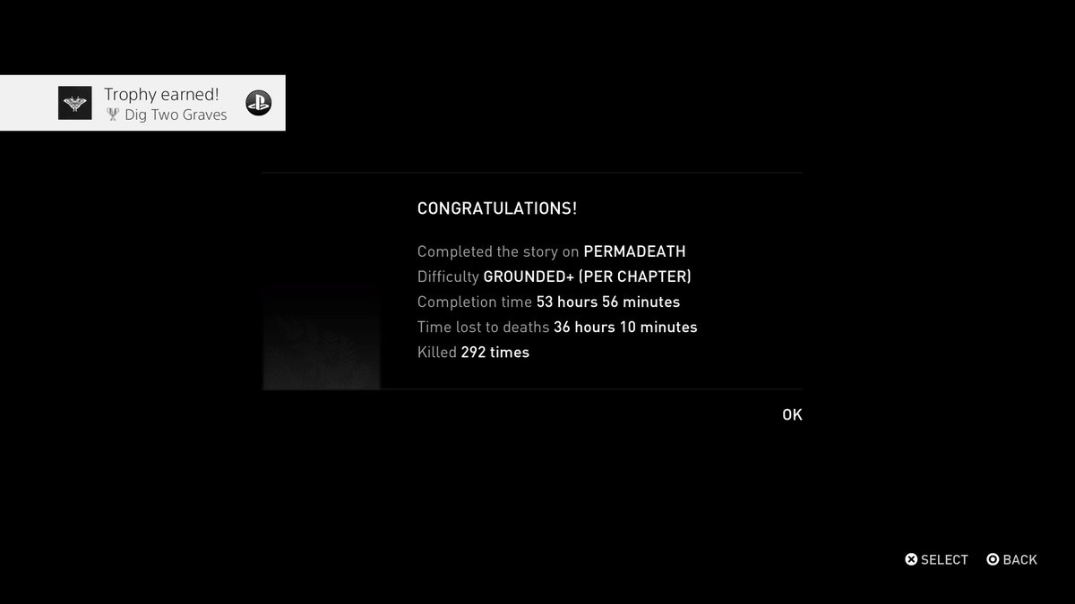 BigGothTiddiess's tweet photo. The Last of Us™ Part II
Dig Two Graves (Silver)
Complete the story on Grounded. #PS4share https://t.co/0NR6P5u2Ww https://t.co/9Wl4vmHx8v