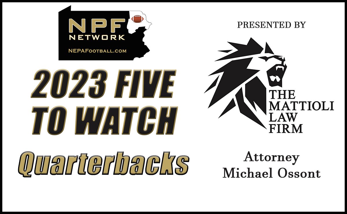 NPF Football (@nepafootball) on Twitter photo 2023 Five To Watch - Quarterbacks presented by Attorney Michael Ossont nepafootball.com/2023-five-to-w… <a href="/PApatriot_fb/">PittstonAreaFootball</a> <a href="/WWCatsFootball/">WWCatsFootball</a> <a href="/ScrHSSports/">Scranton HS Sports</a> <a href="/CometsFootball2/">CometsFootball25</a> <a href="/vikingssportspa/">ad riverside</a> <a href="/LHSChiefs/">Lakeland Jr. Sr. High School Chiefs Football</a> 2023 Five To Watch - Quarterbacks presented by Attorney Michael Ossont nepafootball.com/2023-five-to-w… <a href="/PApatriot_fb/">PittstonAreaFootball</a> <a href="/WWCatsFootball/">WWCatsFootball</a> <a href="/ScrHSSports/">Scranton HS Sports</a> <a href="/CometsFootball2/">CometsFootball25</a> <a href="/vikingssportspa/">ad riverside</a> <a href="/LHSChiefs/">Lakeland Jr. Sr. High School Chiefs Football</a>