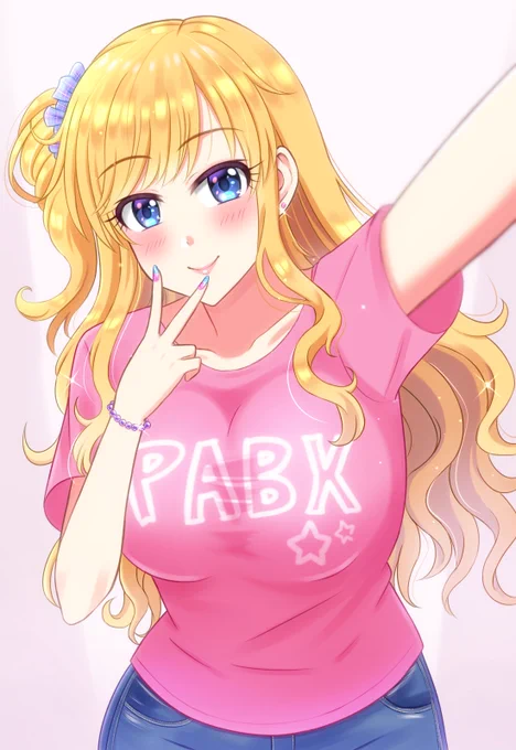 自撮りする大槻唯ちゃんの絵#大槻唯 