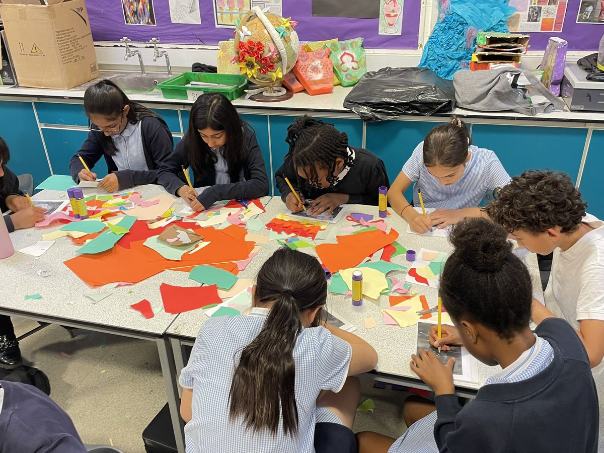 Year 5 are hard at work, creating their prints inspired by Frida Kahlo. We’ll keep you updated on the final results! 🎨 <a href="/SharplesSchool/">Sharples School</a> #creativeartsday