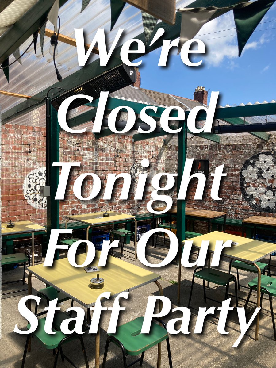 🚨Closed Tonight (Monday)!🚨

We’ll be closed this evening so our hardworking staff can let their hair down and play some Toads! 🐸

Back tomorrow for some Pub Quiz action @elderbeerpubquiz 📝