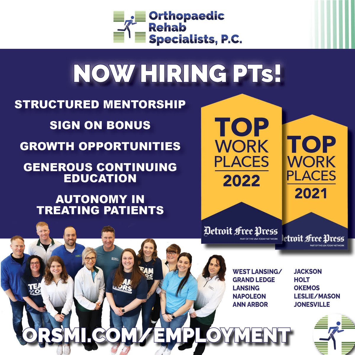 Attention Physical Therapists- We want YOU to join #teamORS!  Now hiring PTs!

orsmi.com/employment-at-…

#nowhiring #lovelansing #jacksonMI #physicaltherapy