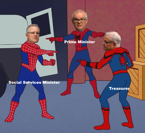 mattandersonAU's tweet image. With Special Guest Stars: Tudge, Porter, Robert, Payne, Campbell #auspol  #robodebt #robodeath #royalcommission