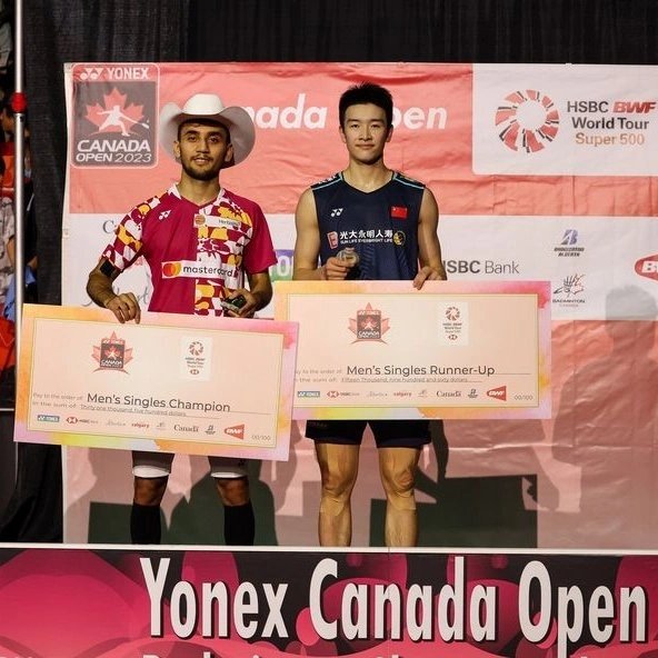 Congratulations to #LakshyaSen on a phenomenal performance at the #CanadaOpen2023 , beating the reigning All-England Open Champion Li Shi Feng of China 21-18, 22-20 in the final match.
#badminton #India