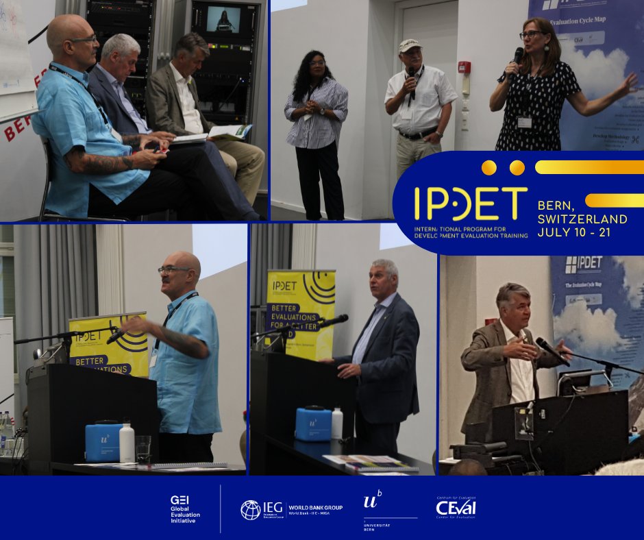 IPDET (@ipdet_community) on Twitter photo The IPDET 2023 On-Site program is officially launched! 🎉
The Rector of the University of Bern, Prof. Dr. Christian Leumann & the President of the City of Bern, Alec von Graffenried & <a href="/duganfraser1/">duganfraser</a> the Director of the <a href="/GEI_GlobalEval/">Global Evaluation Initiative</a> opened the IPDET On-Site! The IPDET 2023 On-Site program is officially launched! 🎉
The Rector of the University of Bern, Prof. Dr. Christian Leumann & the President of the City of Bern, Alec von Graffenried & <a href="/duganfraser1/">duganfraser</a> the Director of the <a href="/GEI_GlobalEval/">Global Evaluation Initiative</a> opened the IPDET On-Site!