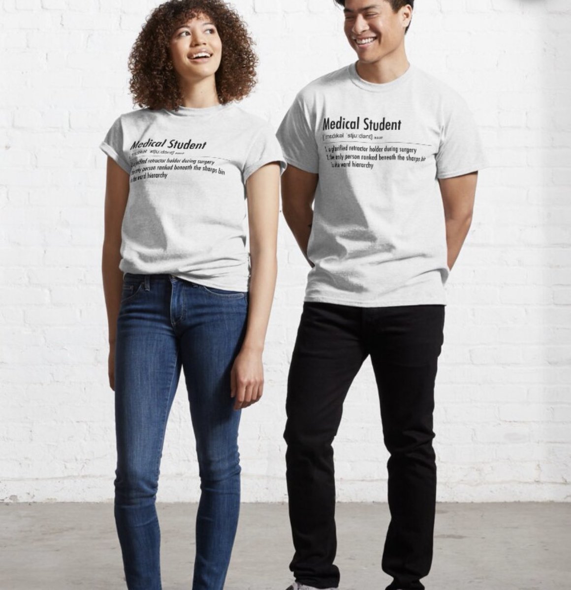 20% OFF!! Cute design for those with a #medicalstudent in their lives! #medschool #medtwitter #medicine #medstudent 

redbubble.com/i/t-shirt/Medi…