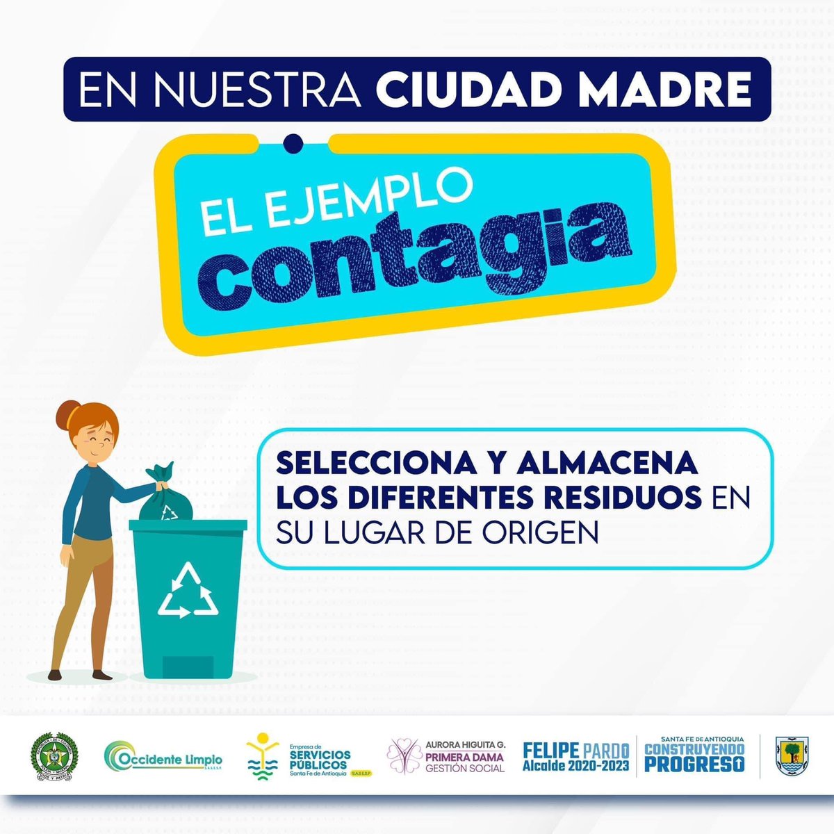 alcaldiasfda's tweet image. Amigo santafereño te invitamos a ser un buen anfitrión y a ti, amigo visitante a ser un buen turista 🤝🏽 con conductas armónicas, conscientes, responsables y amables que contribuyan al bienestar común.

La construcción es colectiva, tus acciones cuentan🤚🏽
#ConstruyendoProgreso ⬆️