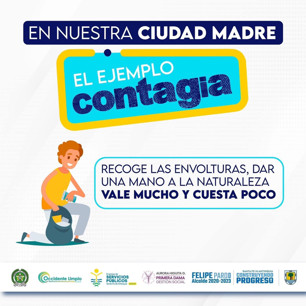 alcaldiasfda's tweet image. Amigo santafereño te invitamos a ser un buen anfitrión y a ti, amigo visitante a ser un buen turista 🤝🏽 con conductas armónicas, conscientes, responsables y amables que contribuyan al bienestar común.

La construcción es colectiva, tus acciones cuentan🤚🏽
#ConstruyendoProgreso ⬆️