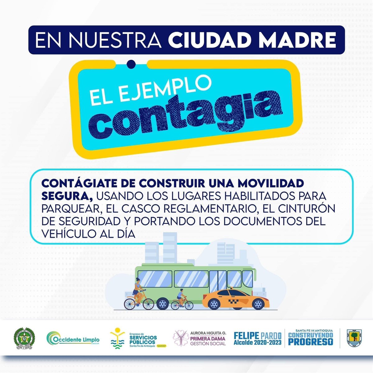 alcaldiasfda's tweet image. Amigo santafereño te invitamos a ser un buen anfitrión y a ti, amigo visitante a ser un buen turista 🤝🏽 con conductas armónicas, conscientes, responsables y amables que contribuyan al bienestar común.

La construcción es colectiva, tus acciones cuentan🤚🏽
#ConstruyendoProgreso ⬆️