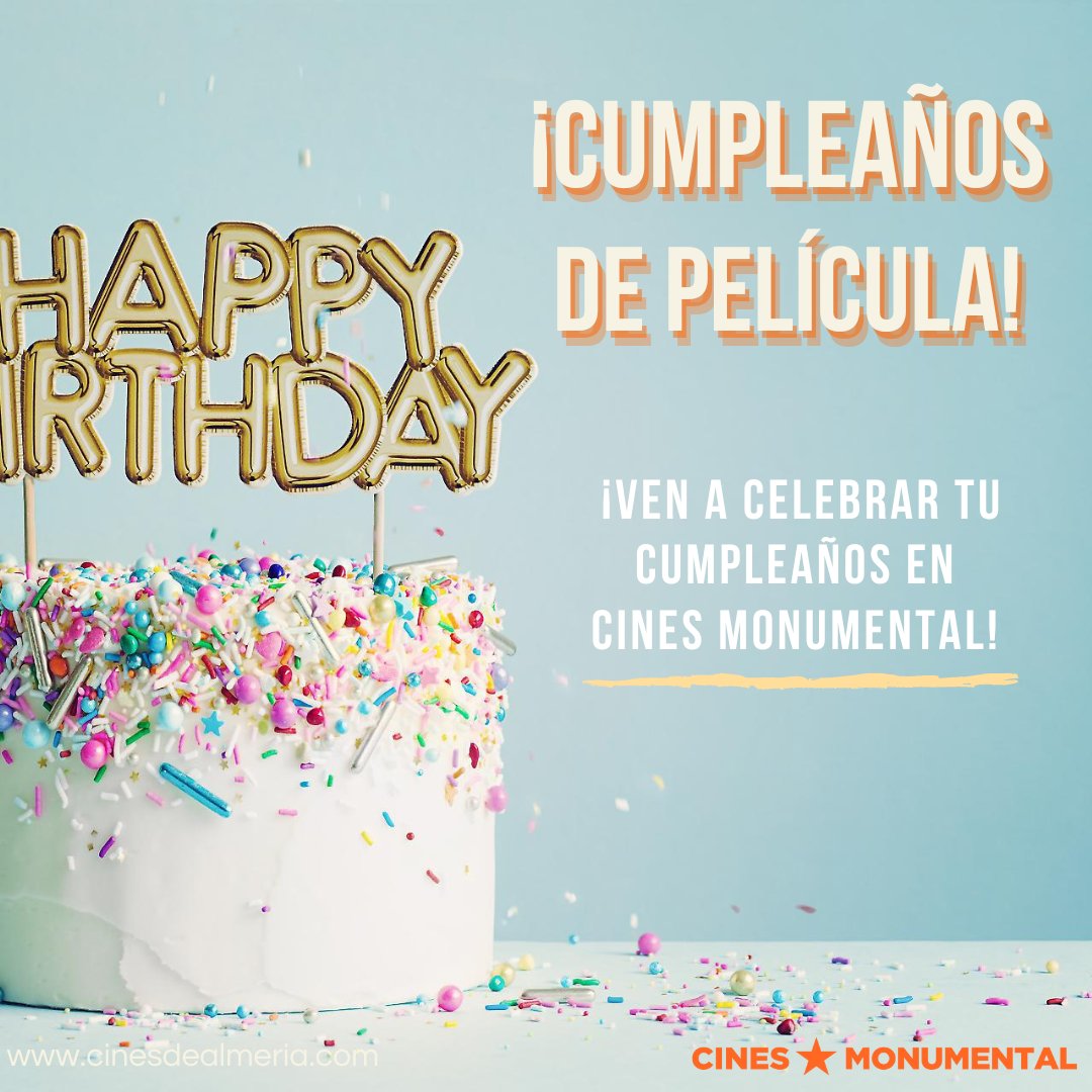 ¡Celebra tu cumpleaños de manera épica en nuestro cine! 🎉🎥 Haz que los niños disfruten de una experiencia inolvidable rodeados de sus amigos y familiares en la gran pantalla.

📲950 14 49 08

#cinesalmeria #cumpleañosdecine #cinecumpleaños #almeria #cinesmonumental