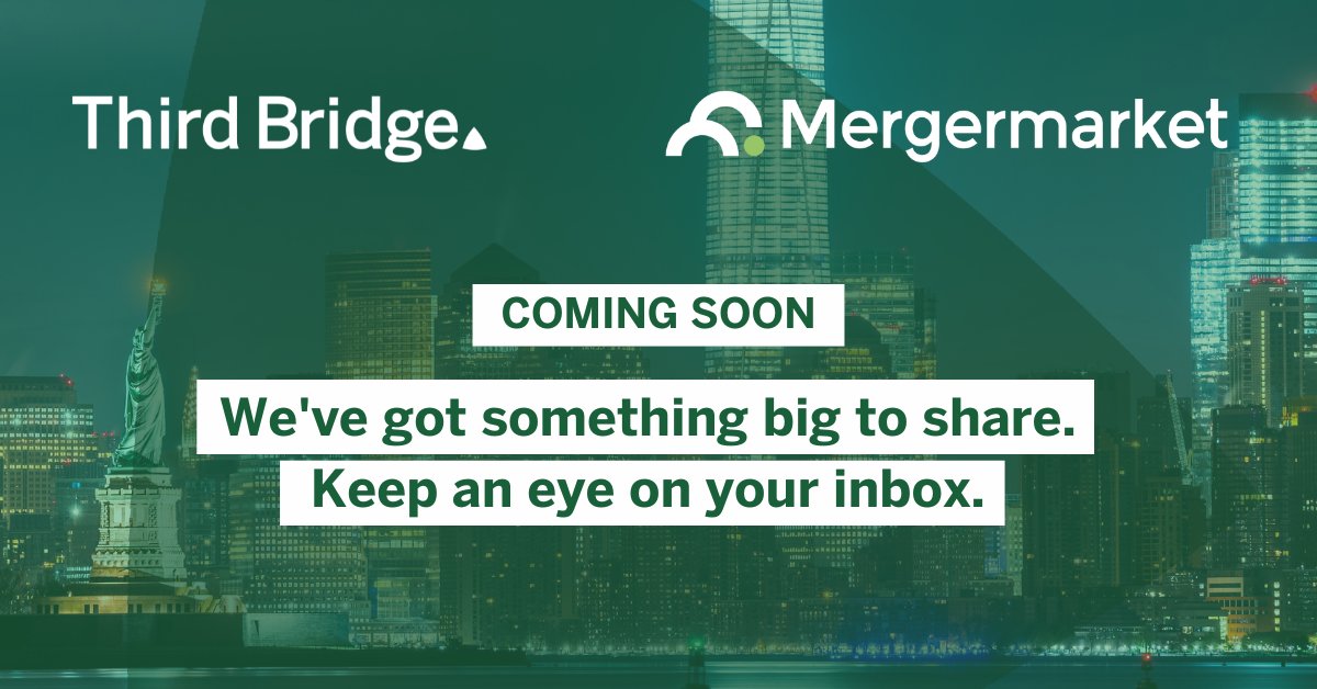 In partnership with <a href="/Mergermarket/">Mergermarket</a>, Third Bridge has created something unmissable for private equity investors. Stay tuned for our big announcement this week, and keep your eyes on our socials and your inbox. 👀 📩

#PrivateEquity #InvestmentResearch