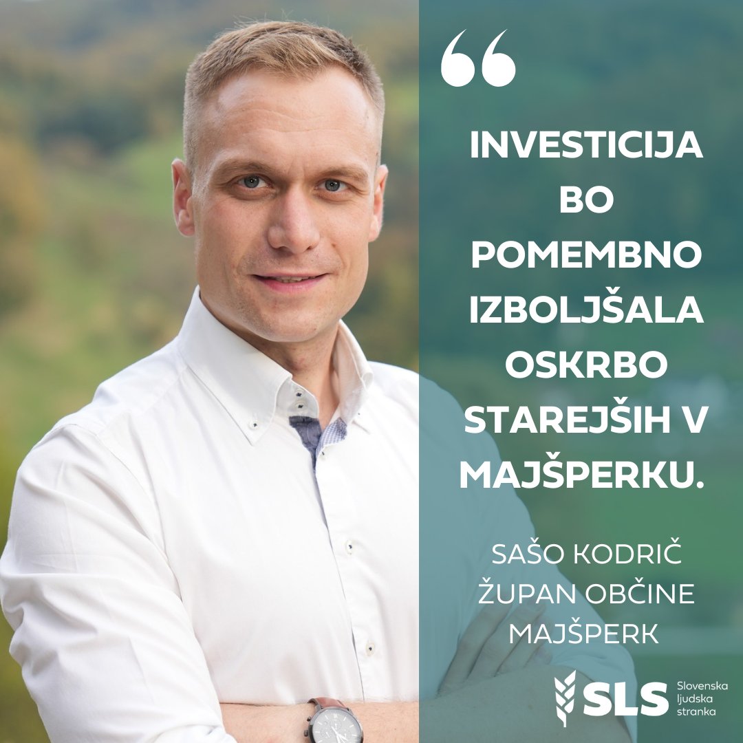OBČINA MAJŠPERK | Prvi veliki izziv po začetku županovanja Saša Kodriča je dosežen. Občina je pridobila 6 milijonov evrov sredstev za gradnjo CIDO. Ta bo skupno sprejel 48 oskrbovancev in nudil 28 novih zaposlitev.  
majsperk.si/objava/788476