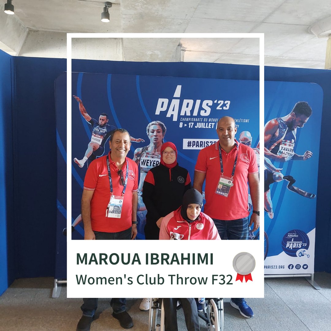 🇹🇳 Tunisia leads on the medals table after two days of competition!
🥇🥇🥈
🇹🇳 تونس تتصدر جدول الميداليات بعد يومين من المنافسة!
🥇🥇🥈
#PARIS23 #ParaAthletics
@WorldParaAthletics