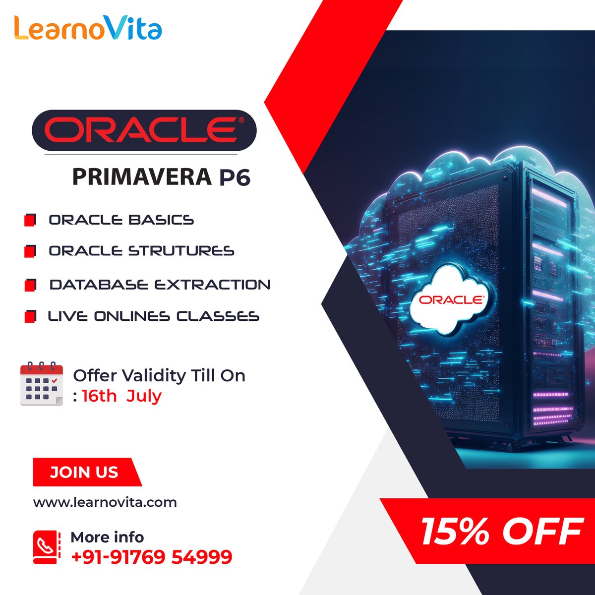 Oracle Primavera P6 streamlines project management, boosting productivity, resource utilization, and ensuring project success. Click Here👉learnovita.com #PrimaveraP6 #PrimaveraP6Software #P6ProjectManagement #PrimaveraPlanning #ProjectScheduling