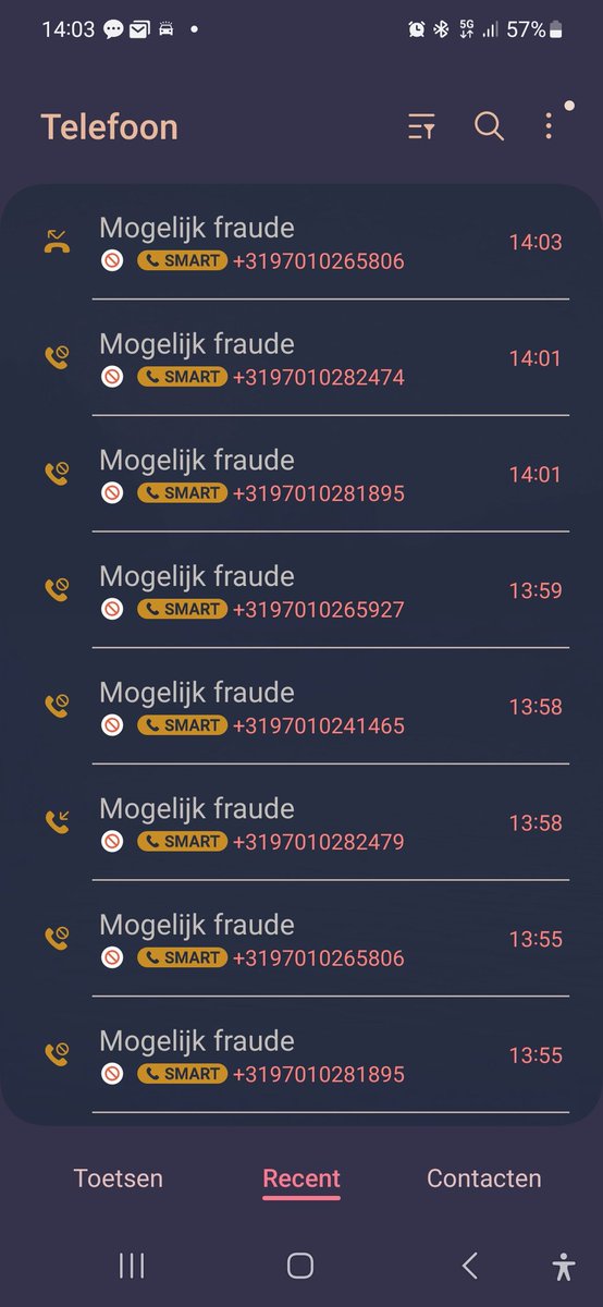 Tjessnl's tweet photo. @vodafoneNL ik wil telefonisch overlast melden, maar dat lukt niet als je gebeld wordt door 0970 nrs. Dit grapje herhaalt zich om de zoveel dagen met ongeveer 20 x gebeld worden in enkele minuten.  HELP! https://t.co/EY39UQzuJ6