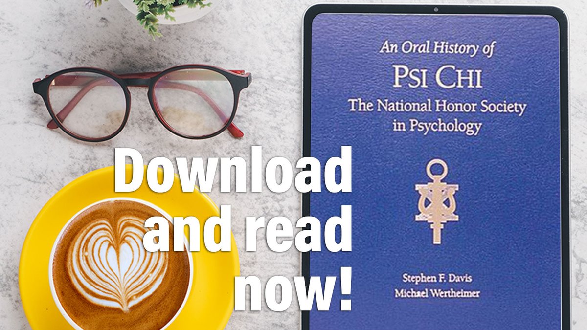 PsiChiHonor's tweet photo. How familiar are you with the history of #PsiChi?

In this book, you will uncover how Psi Chi Honor Society developed during its first 65 years—an insider’s history lesson as only its key leaders could tell.

Purchase here: https://t.co/SrDojtsO5c

#PsiChiStore #PsiChiHistory https://t.co/de9NF0mfWm