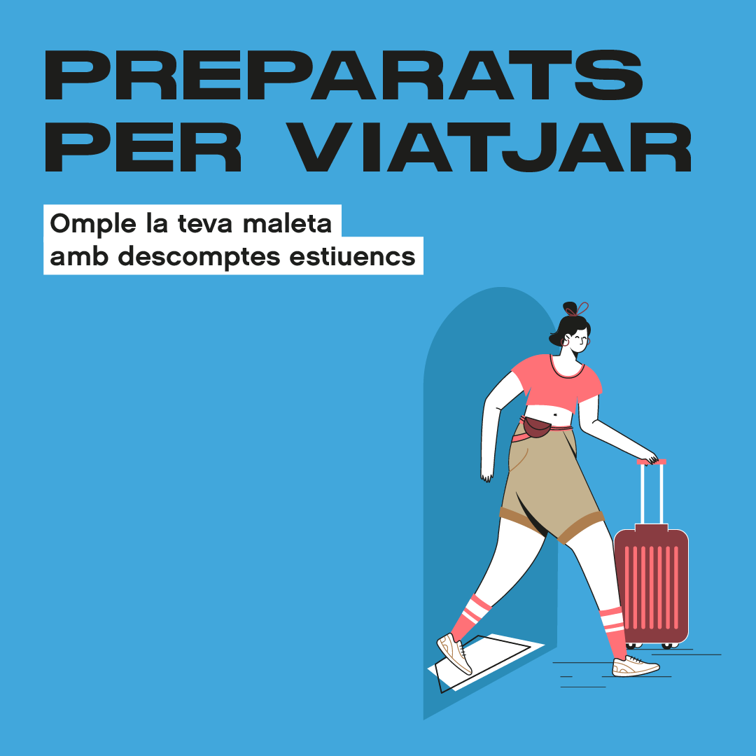 Vacances en 3, 2, 1...Portes tot l'imprescindible?🧳 

Sigui com sigui el teu destí, omple la teva maleta amb aquests descomptes irresistibles 👉ow.ly/x1gu50p64c6 

#LOutletdeBarcelona