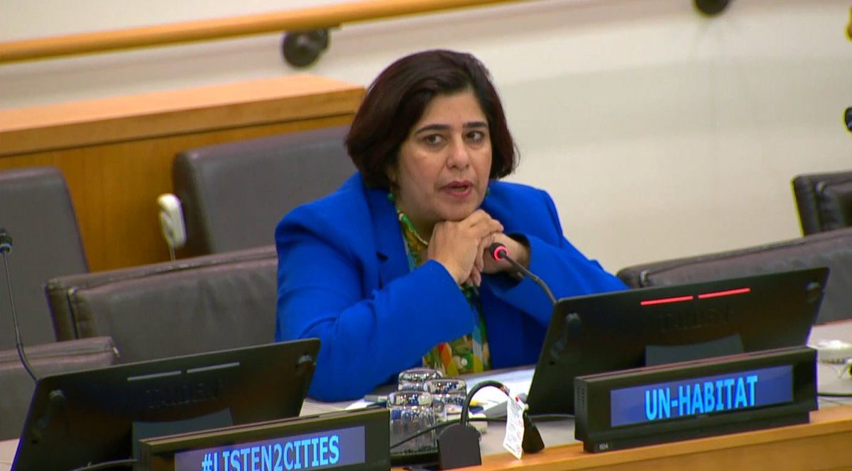 "The failure to achieve #SDG11 will have repercussions on every single goal and every target we have," <a href="/ShipraSuri/">Dr. Shipra Narang Suri</a> 
#HLPF2023