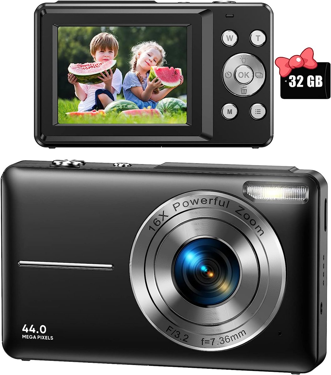 buymuchwow's tweet image. Capture priceless memories with the FHD 1080P Digital Camera for Kids! 📸🌟 With 16X digital zoom and a 32GB SD card, it's perfect for teens, students, boys, girls, and seniors. Get yours now on Buy Much Wow and unleash your inner photographer! 🎉✨ #photography #cameradeal