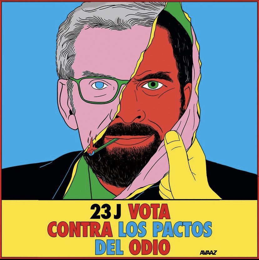 Maravilla de campaña 💜🏳️‍🌈🗳️

#23J <a href="/Avaaz/">Avaaz</a>