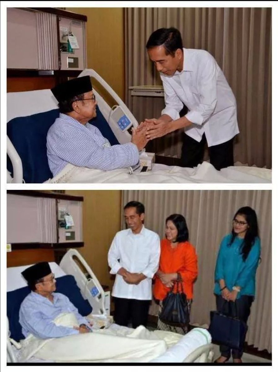 JANGAN MALU2IN EBONG LAH KAWAN
Beredar Foto Pak Jkw Sedang Ngebesuk Ke Cak Nun Bersalaman Di Ruang Rawat 
Mending Dihapus Kawan !
Foto Aslinya Pak Jkw Sedang Ngebesuk Alm. Pak BJ Habibi Saat Dirawat