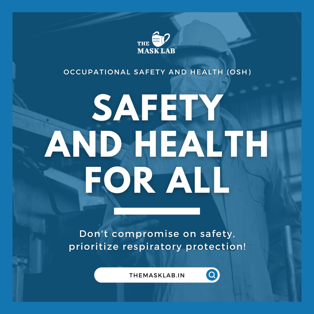 TheMaskLabIndia's tweet photo. In industries like #mining, #chemicals or #construction where hazardous air levels are a concern, the importance of wearing medical-grade face #masks cannot be overstated in Occupational #Safety And #Health (OSH) at the workplace.

Stay Safe 😷 Stay Protected https://t.co/Ia6dcvzgBE