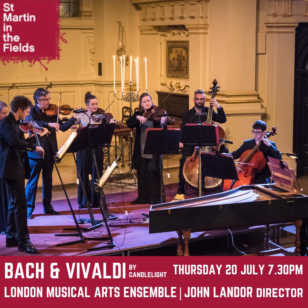 LMA Orchestra (@lmaorchestra) on Twitter photo 🚨Concert Alert🚨
A week today we’ll be back performing Baroque masterpieces in the beautiful surroundings of <a href="/smitf_london/">St Martin-in-the-Fields</a> We can’t wait!
📅Thursday 20 July, 7.30pm
📍St Martin-in-the-Fields
🎻Bach and Vivaldi by Candlelight
🎫 tinyurl.com/BachandVivaldi… 🚨Concert Alert🚨
A week today we’ll be back performing Baroque masterpieces in the beautiful surroundings of <a href="/smitf_london/">St Martin-in-the-Fields</a> We can’t wait!
📅Thursday 20 July, 7.30pm
📍St Martin-in-the-Fields
🎻Bach and Vivaldi by Candlelight
🎫 tinyurl.com/BachandVivaldi…