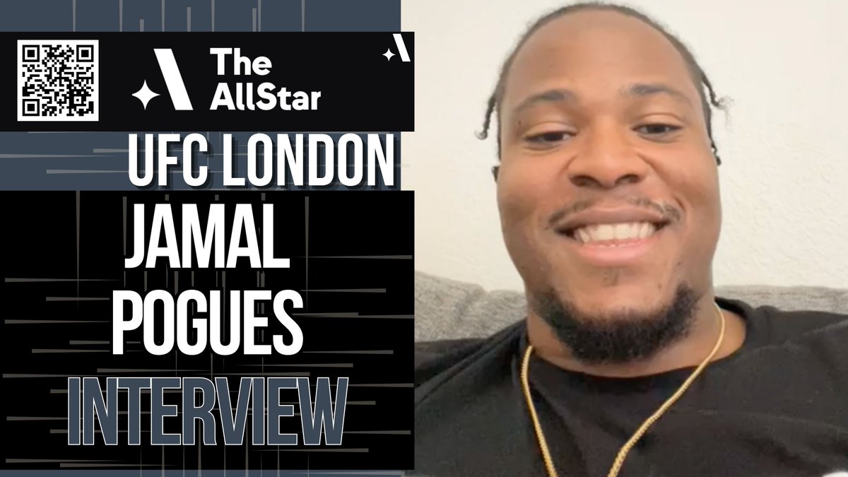Caught up with Jamal Pogues (<a href="/MMAs_Finest/">Jamal Pogues</a>) for <a href="/TheAllStarSport/">The AllStar Sports</a> &amp; talked:

☑️ Michael Parkin #UFCLondon 
☑️ Significance of getting passport
☑️ Hand injury/recovery
☑️ Training camp in Las Vegas, <a href="/UFCPI/">UFC Performance Institute</a> 

📺 youtu.be/8zA4rnrjAhM