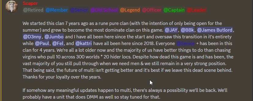 OSRS_VR's tweet photo. How it started: Threatening VR
How it ended: Revs capitulation and DEATH.

VR never has and never will be broken. We are relentless.

VICTORY TO VR. ✌️ https://t.co/6dtK9ltXtw https://t.co/TP9JaDGHYP
