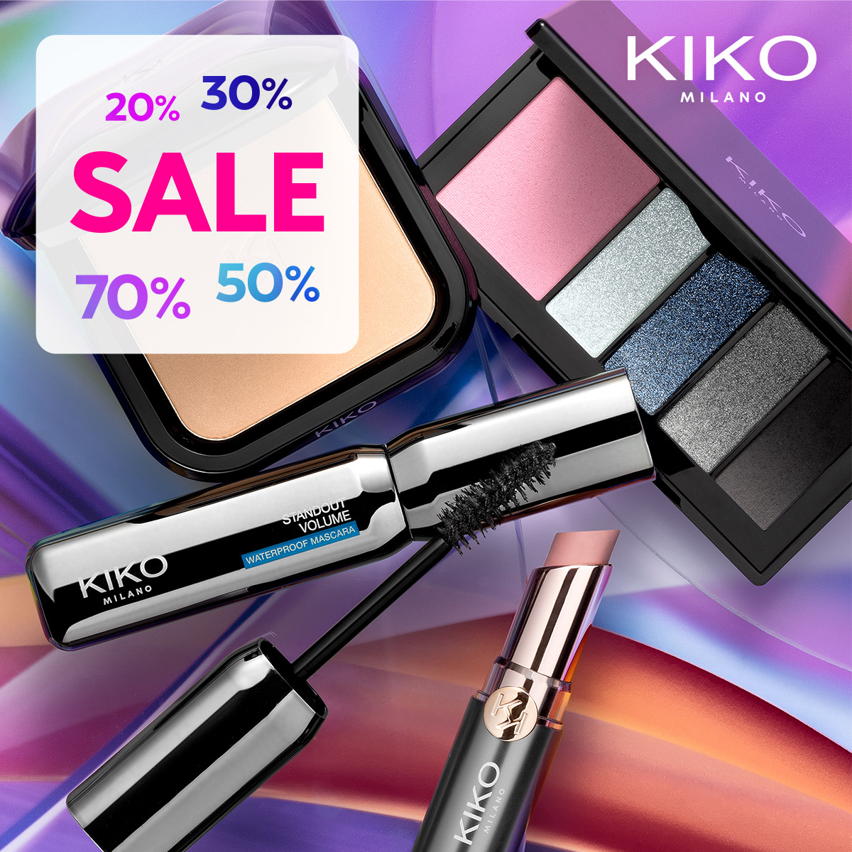 Stock up on your fave #KIKOMilano products! 🛍️ What are you waiting for? 🤩 *Valid on selected items. bit.ly/KIKOSummerSale…