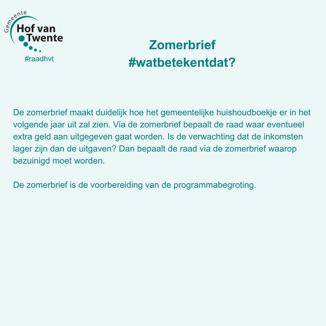 Gemeenteraad Hof van Twente (@gemraadhvt) on Twitter photo 