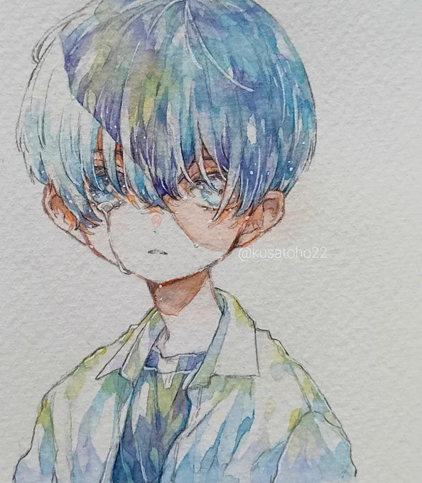 #作品をみてくださいあわよくばフォローしてください祭表情と空気感を大切にして描いてます 