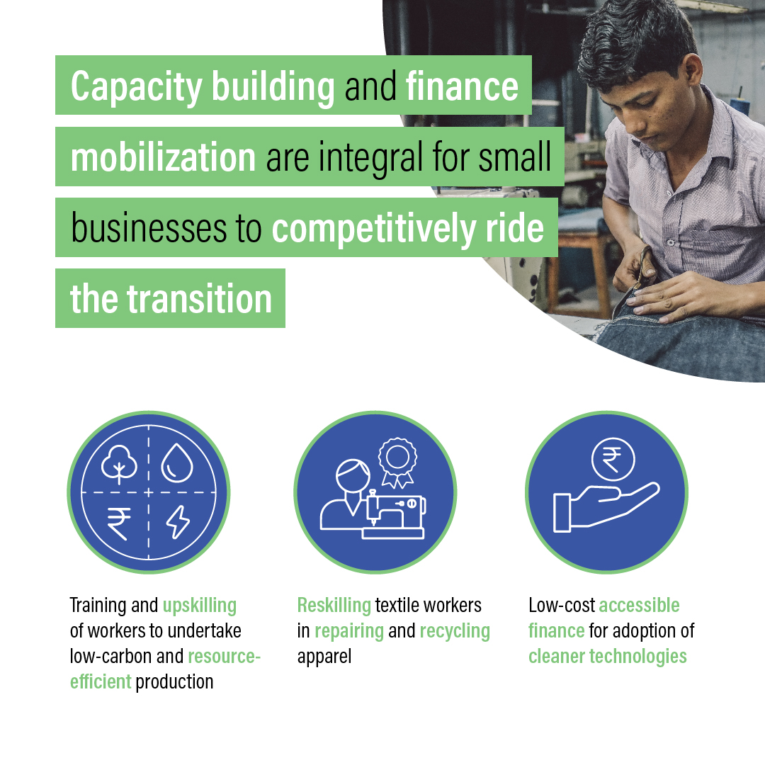 How can India’s #textile sector ensure a shift to a low-carbon production that benefits workers? Here are some of the considerations and approaches⬇️ #JustTransition @NewClimateEcon