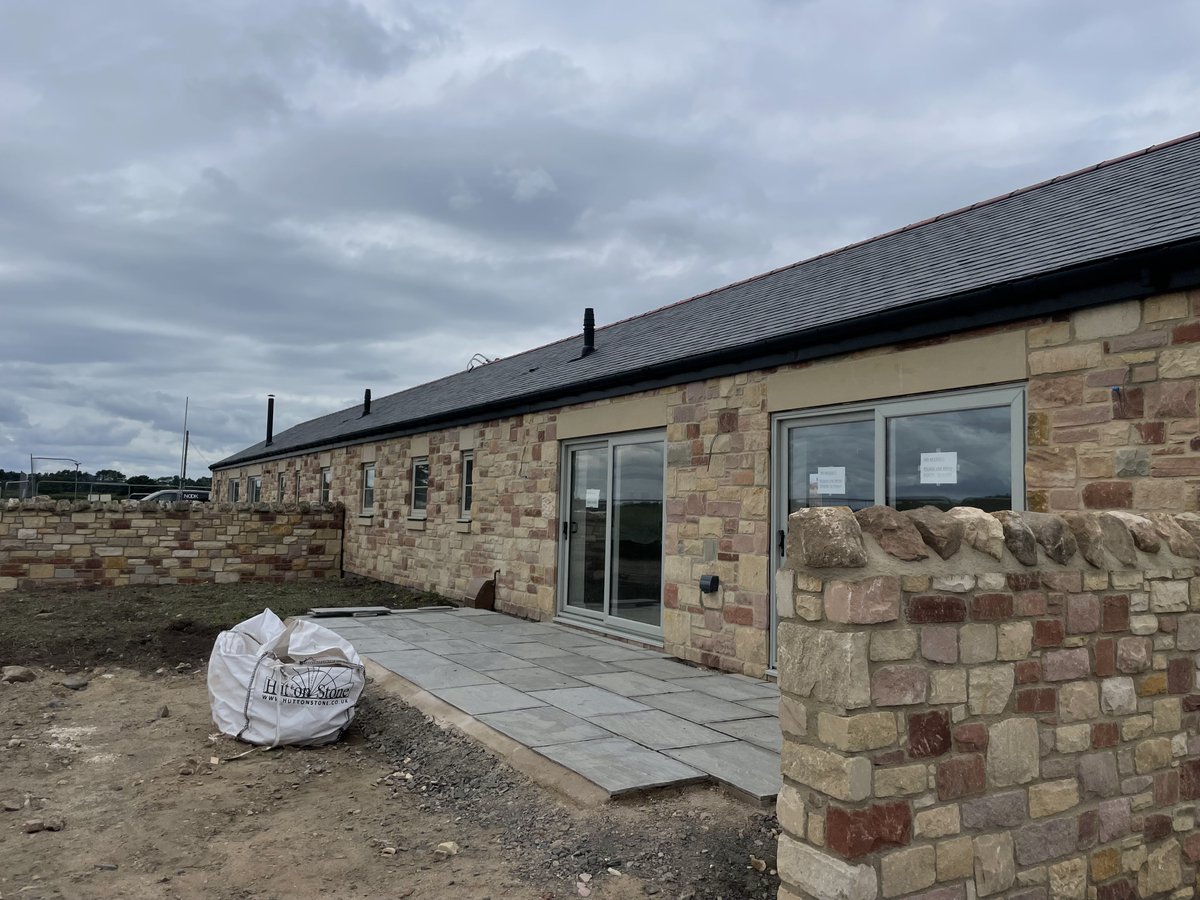 FlitcraftLtd's tweet photo. Nestled in the dunes above a bay on the Northumberland coast our client has chosen our 140 injectawall to protect them from the north east winds.  If you have a timber frame project you would like to discuss with Flitcraft, please call us on 01995 679444 #injectawall #newbuild https://t.co/NCu5uXZaTg