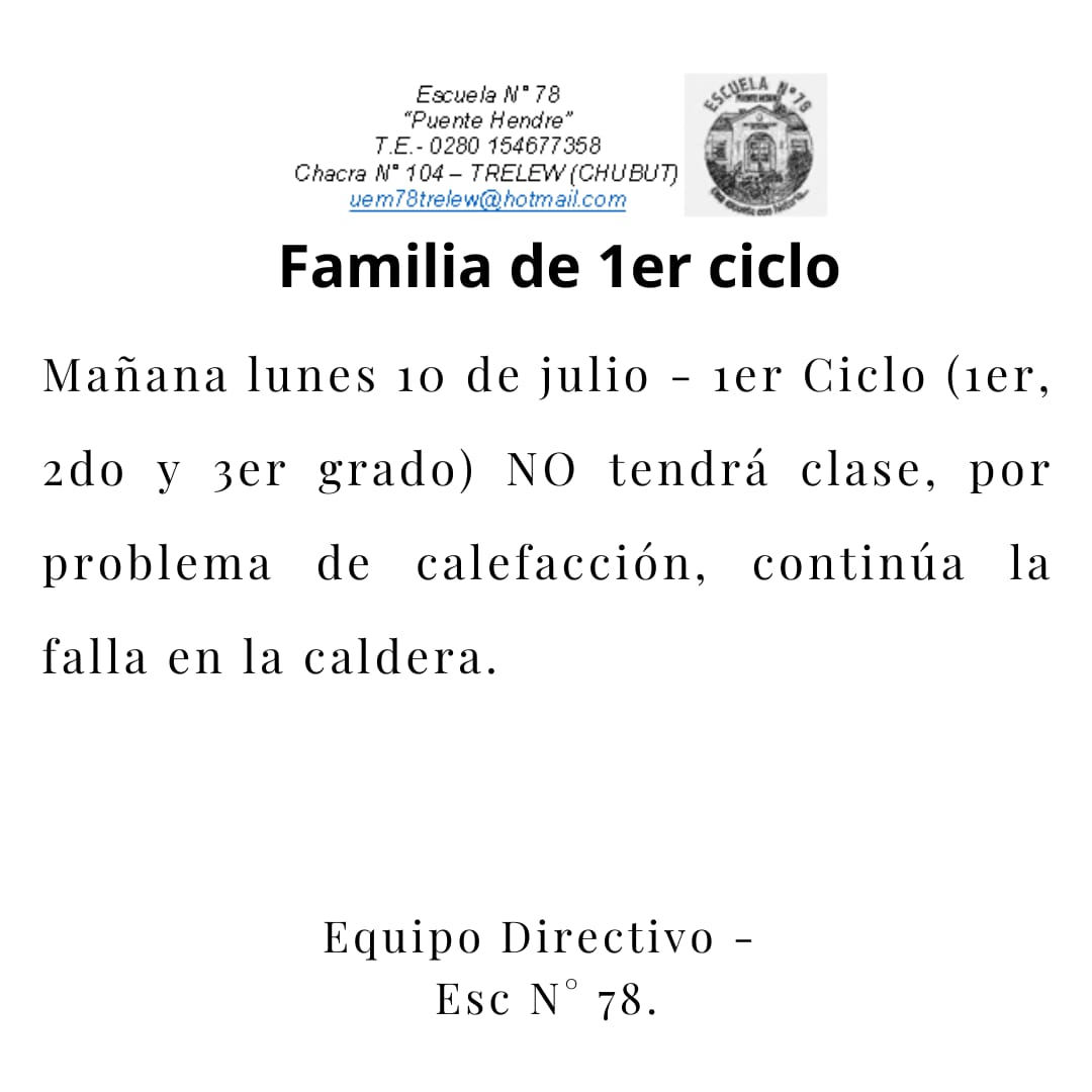 Canal12web's tweet photo. #SinCalefacción ⭕️ Los más chiquitos de la Escuela N° 78 del Puente Hendre de #Trelew continúan sin clases ya que la falla en la caldera persiste. https://t.co/qfeToALBRj