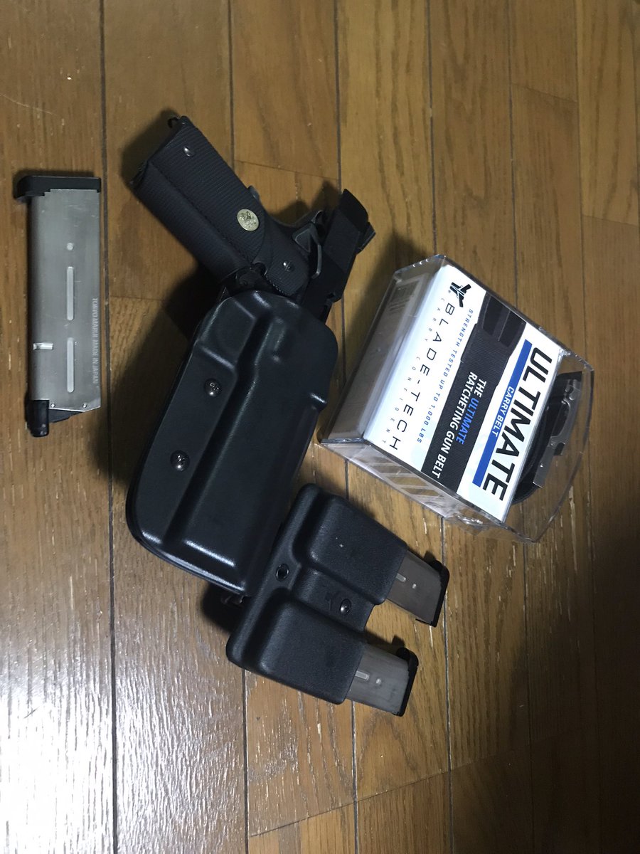 kotatheboiii's tweet image. #Bladetech のUltimate Carry Beltが到着！これで全部BladetechのIDPA用装備一式をゲット！あとは本番までにルール確認すること、ルール理解と練習あるのみ！
