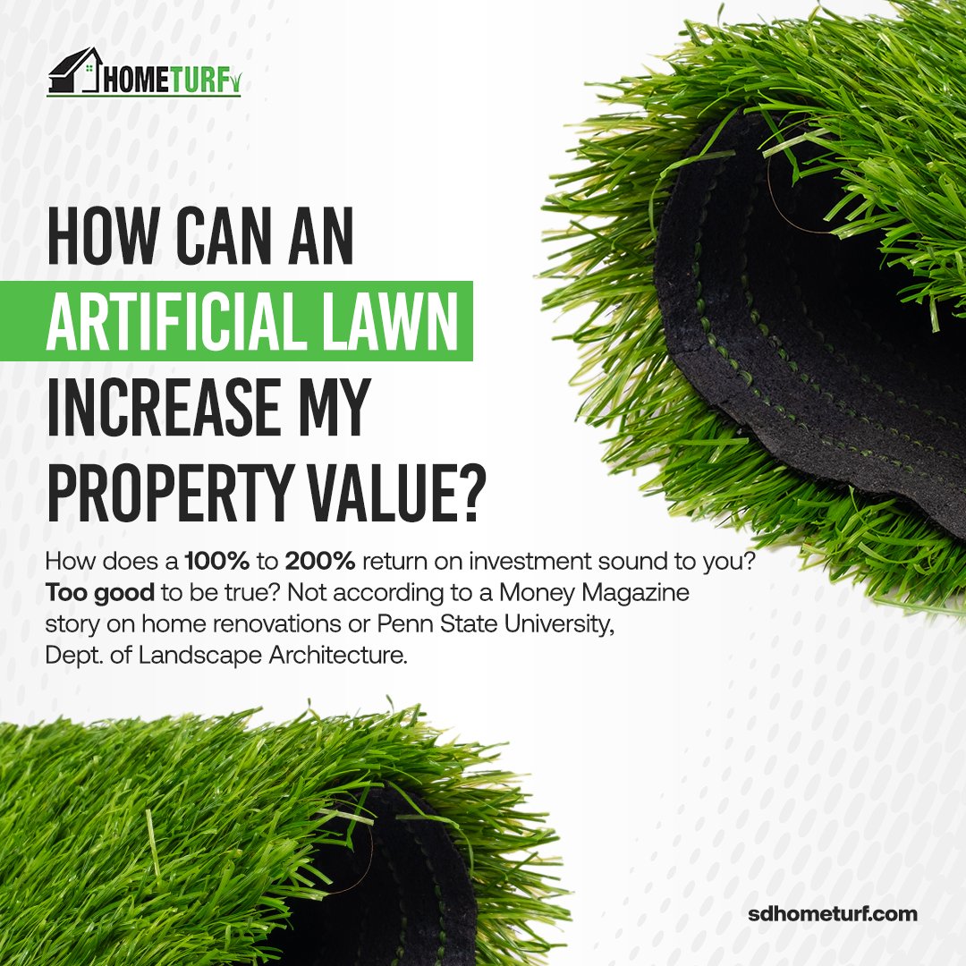 SDHomeTurf's tweet photo. When compared to real grass, #artificialgrass has many benefits and can quickly raise the value of your house by enhancing curb appeal, requiring low maintenance, offering cost savings, providing durability, being eco-friendly, and offering versatility.

#hometurf https://t.co/V1pf6sjXkY