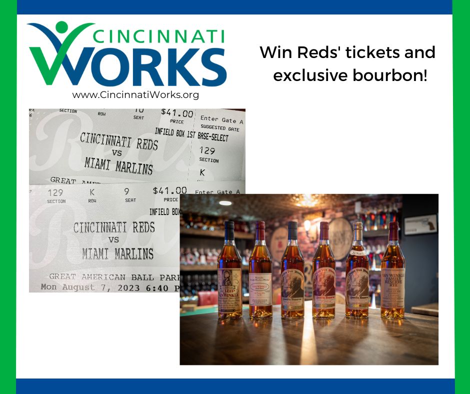 Enter our bourbon raffle & you could win Reds' tickets! New buyers get 1 Reds' entry per raffle ticket purchased. Past buyers of raffle will get 1 entry per new ticket purchased, + additional entry for previous tickets. Winner to be drawn on July 17. classy.org/event/pappy-bo…