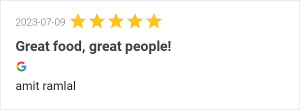 pepperpotkw's tweet photo. New 5.0-star Review: "Great food, great people!" https://t.co/rtKsg6lT1z