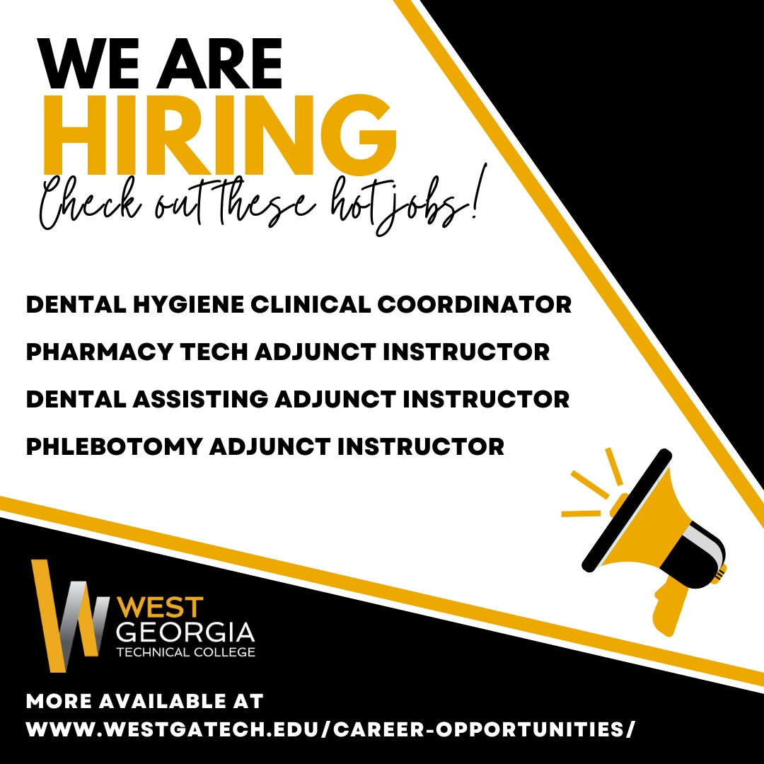 We're hiring! Check out these hot jobs and apply today at careers.georgia.gov/page/west-geor…