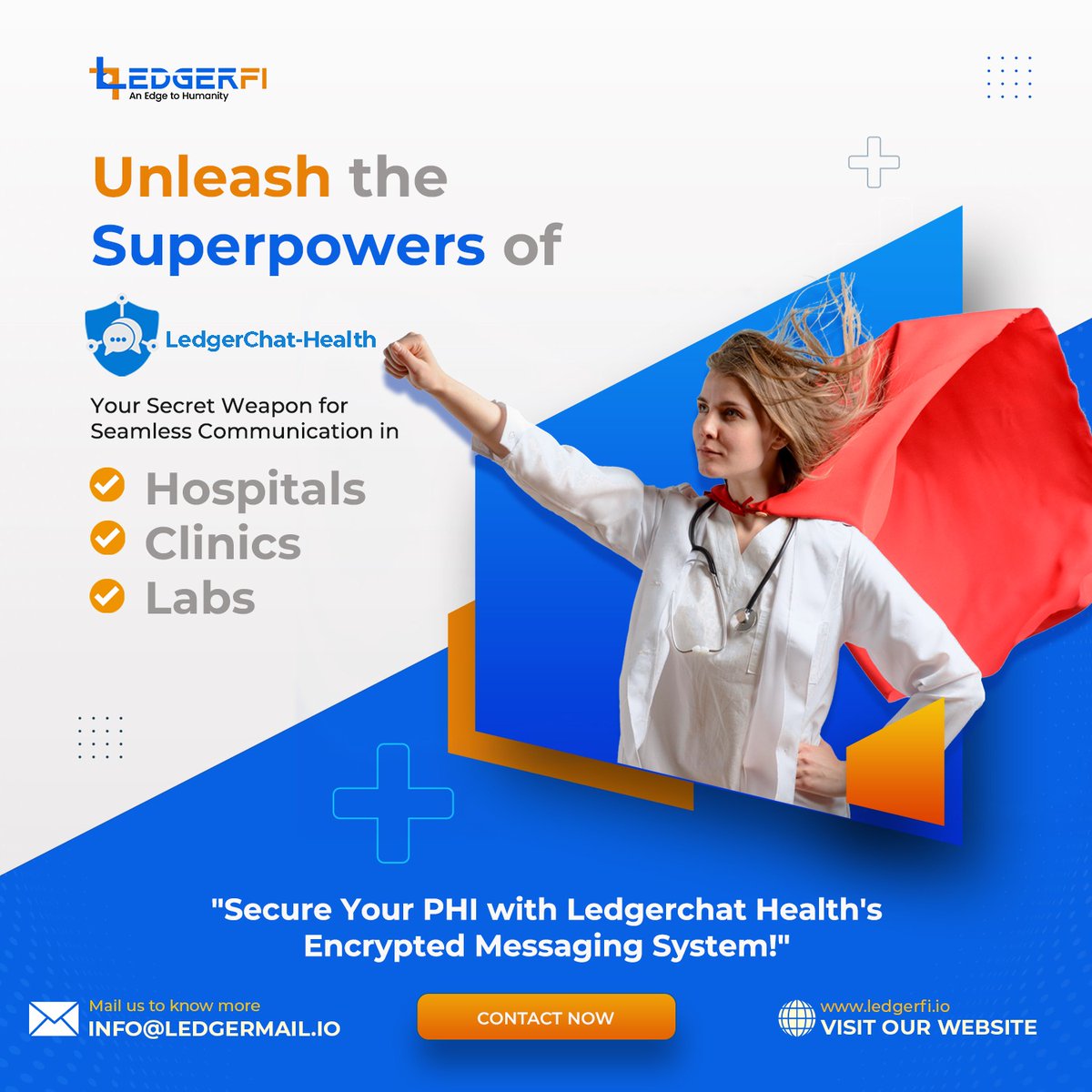 Ledger_Fi's tweet photo. "Secure Your PHI with Ledgerchat Health's Encrypted Messaging System!"
#HealthcareInnovation #CustomizeHealthComms #SecureCollaboration #TrustedHealthTech #PrivacyFirst #StayCompliant #DataProtection #decentralizedchat #securemessage https://t.co/Hu5w5D2AhI