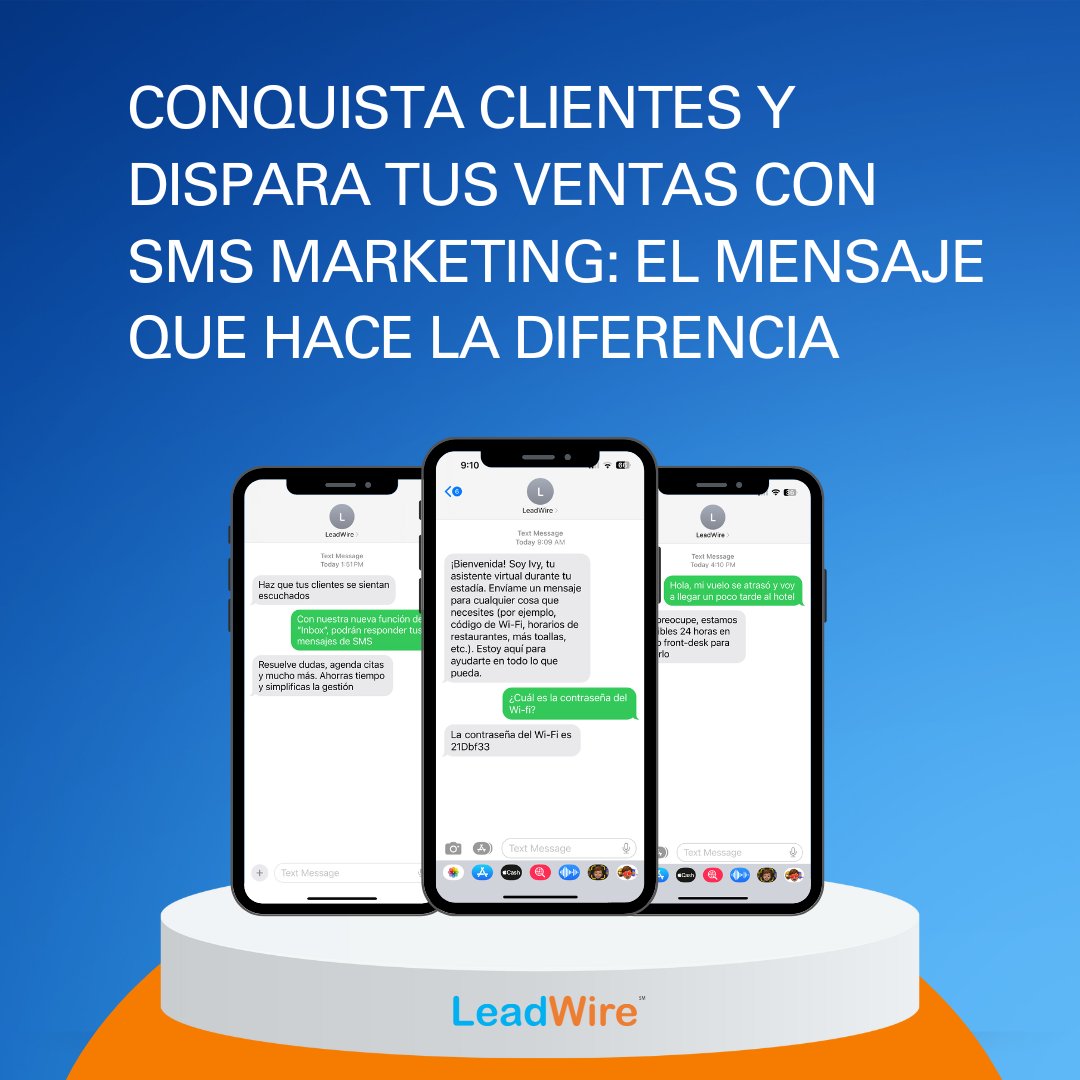 LeadwireApp's tweet photo. El puente directo hacia el éxito comercial y el aumento de clientes💬
#SMSMarketingSuccess #ConectaYVende #ImpulsaTusVentas #PalabrasQueVenden #ClientesLeales https://t.co/Jb51lKYR69
