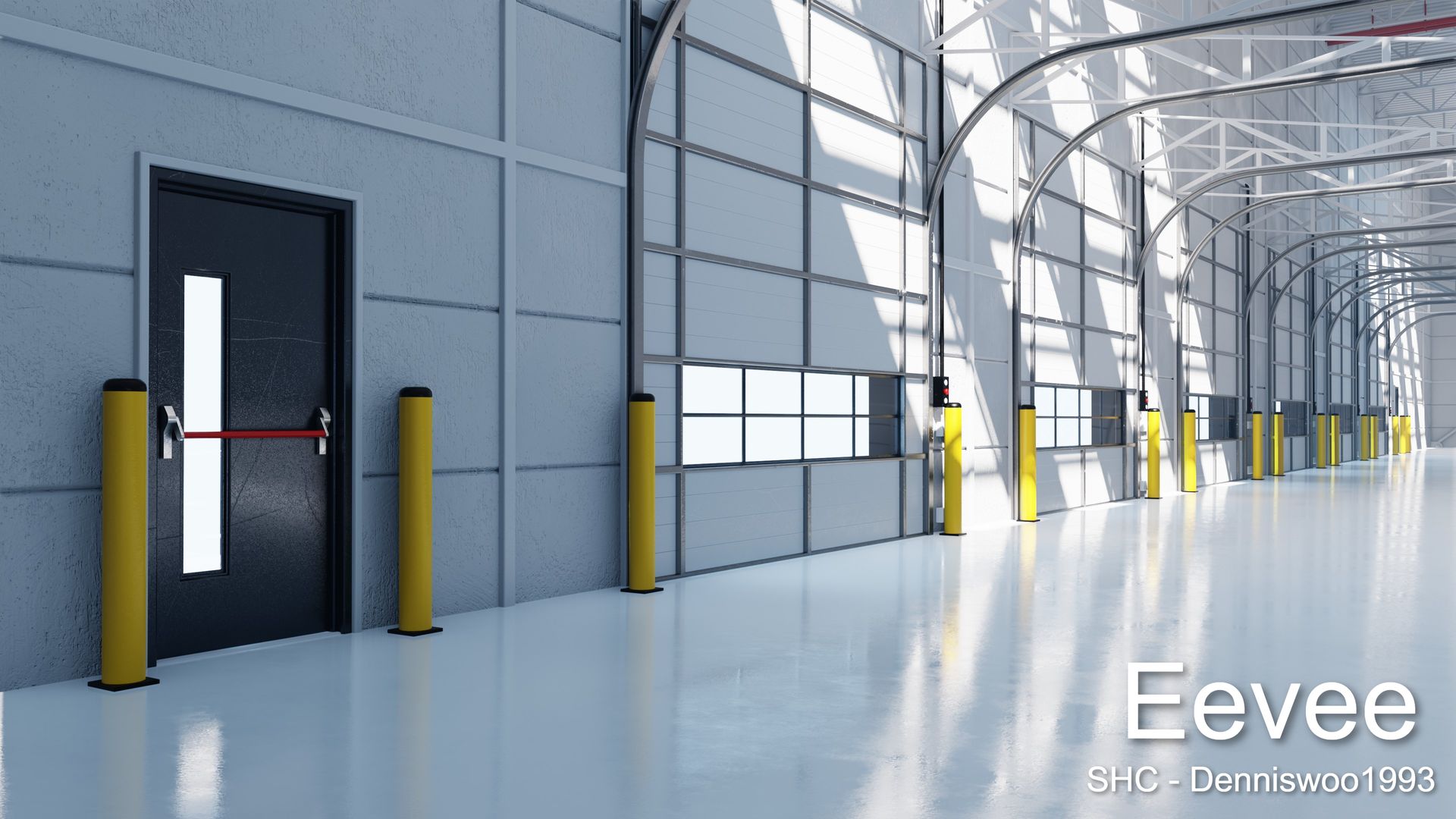 Blender Market on Twitter: "This is a large modern warehouse for Blender Eevee and cycles. (interior only) in the scene originally designed and modeled. The entire building is developed