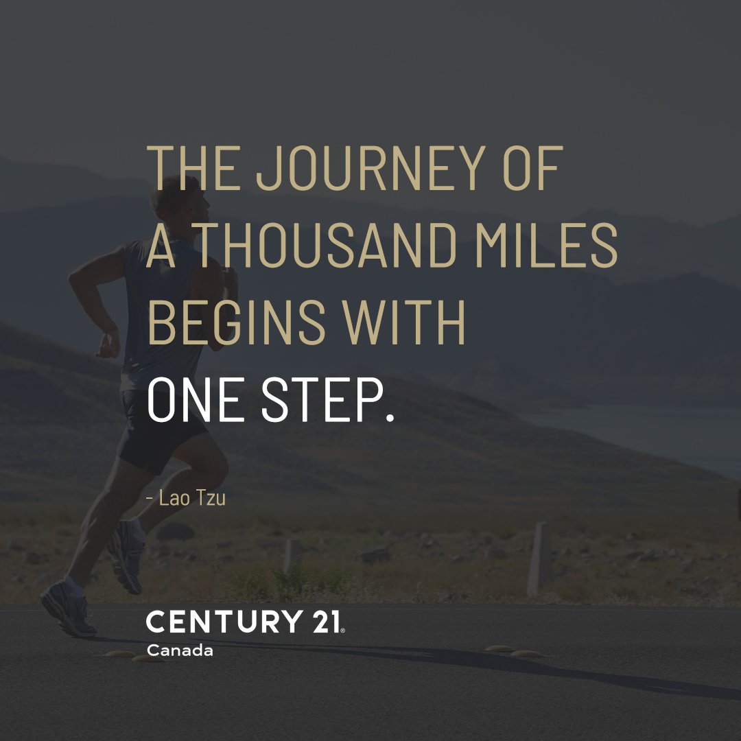 'The journey of a thousand miles begins with one step.' - Lao Tzu
#MotivationMonday

#torontorealestate #markhamrealestate #durhamrealestate #torontorealtor facebook.com/10720190294966…